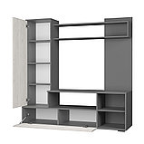 Гостиная ЕВРО 2 (Графит/ Дуб Крафт белый) BTS, фото 2