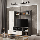 Гостиная ЕВРО 2 (Графит/ Дуб Крафт белый) BTS, фото 5