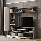 Гостиная ЕВРО 2 (Графит/ Дуб Крафт белый) BTS, фото 6