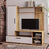 Гостиная ЕВРО 2 (Дуб Крафт золотой/ Белый) BTS, фото 4