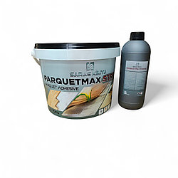 Двухкомпонентный полиуретановый клей для паркета Saras Parquetmax Strong (10 кг)
