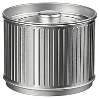 Банка с крышкой для кофе чая IKEA БЕТТХАЙ 0.6 л серебристый