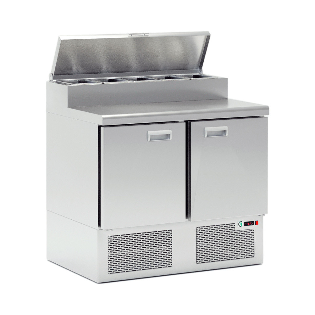 Холодильный стол для салатов (саладетта) LARK PZE2-11GN (1000х700, 5хGN1/6)