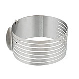 Кольцо форма трансформер для нарезки бисквита D-16-30, H-8 см раздвижное, фото 2