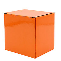 Коробка глянцевая для кружки Make me, оранжевая