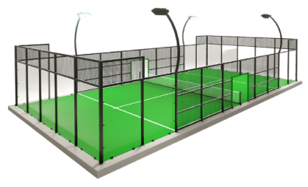 Корт стандартный для падл-тенниса  UNIXPADEL