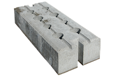 Основание бетонное с отверстиями для труб 38 мм и 51 мм