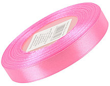 Лента атласная 1,2 см розовая 32 м (арт.23)