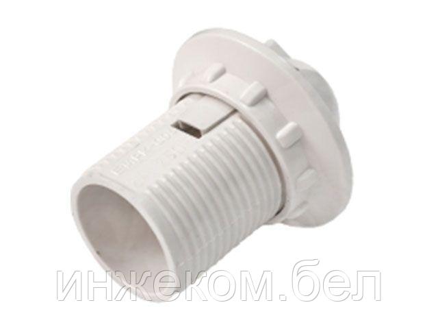 Патрон Е14 с резьбовым вводом и абажурным кольцом, BYLECTRICA