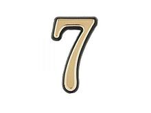 Цифра дверная АЛЛЮР БОЛЬШАЯ пластик "7" золото (УЗК)