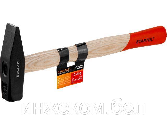 Молоток 0,4кг с дер.рукояткой STARTUL STANDART (ST2402-04)