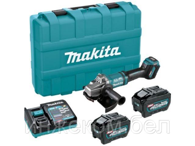 Аккум. углошлифмашина MAKITA XGT GA038GT201 MAKPAC (40.0 В, 2 акк., 5.0 А/ч, Li-Ion,)