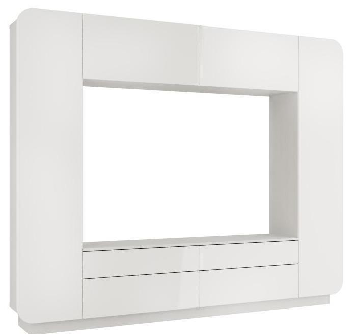 Стенка Лаванда-2 (белый глянец)