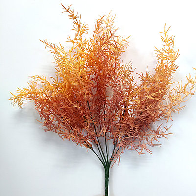 Букет Аспарагус 6 веток 36 см, оранжевый