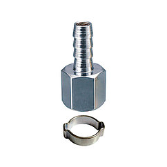 Переходник FUBAG 1/4 "F - елочка 6 мм с обжимным кольцом