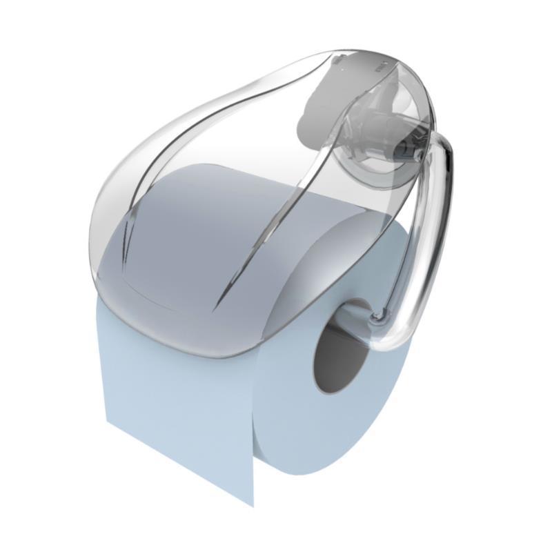 Держатель для туалетной бумаги LIGHT PORTAROTOLO, прозрачный