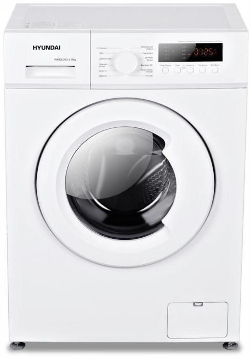 Стиральная машина автомат с фронтальной загрузкой 6 кг узкая HYUNDAI WME6003