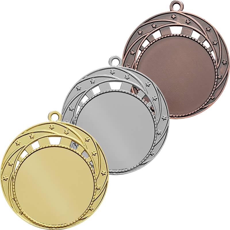 Медаль "Раменка "  7  см, Серебристая, без ленты , 3710-070-200