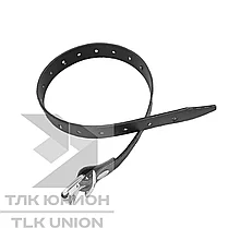 Ремешок ПВХ с пряжкой, L-500 мм, черный, Bozamet 40.500.20C (100 ед.), фото 2