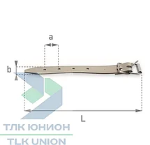 Ремешок ПВХ с пряжкой, L-500 мм, черный, Bozamet 40.500.20C (100 ед.), фото 3