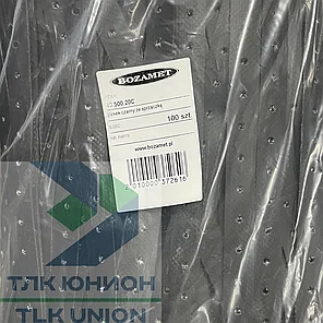 Ремешок ПВХ с пряжкой, L-350 мм, чёрный, Bozamet 40.350.20C (100 ед.), фото 2