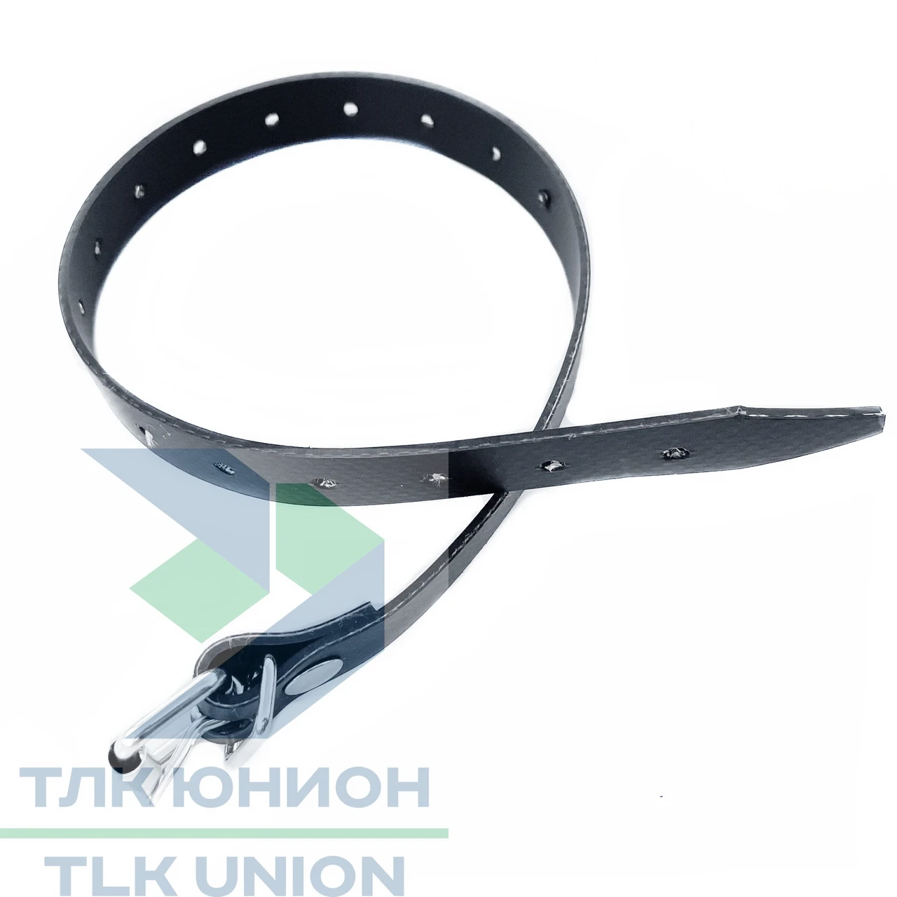 Ремешок ПВХ с пряжкой, L-200 мм, черный, Bozamet 40.200.20C (100 шт)