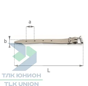 Ремешок ПВХ с пряжкой, L-300 мм, серый, Bozamet 40.300.20, фото 2