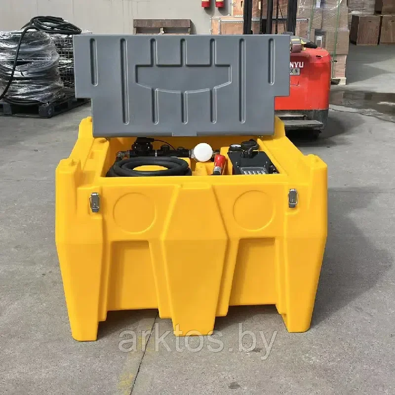 Мобильная заправочная станция со счётчиком DTK 480 с насосом 12/24V, 40 л/мин бак 440л.