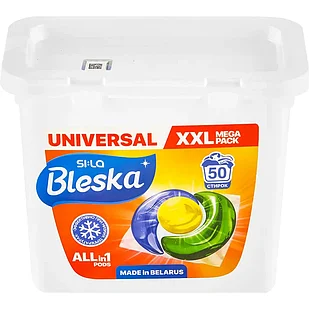 Жидкое моющее средство в капсулах «SI:LA BLESKA»,50шт.