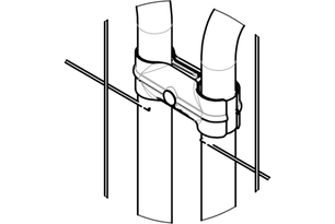 Комплект для ворот временного ограждения Round (1 створка), фото 2