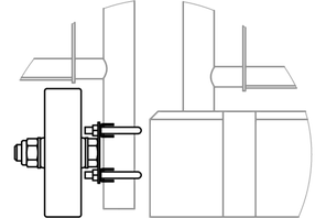 Комплект для ворот временного ограждения Round (1 створка), фото 2