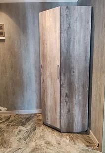 Угловой шкаф Профит М (80х80 см) без зеркала Бетон Пайн