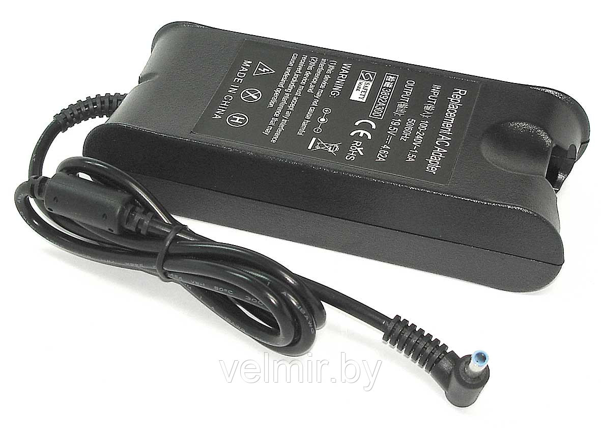 Блок питания (сетевой адаптер) для ноутбуков Dell 19,5V 4.62A 4.5x3.0 REPLACEMENT