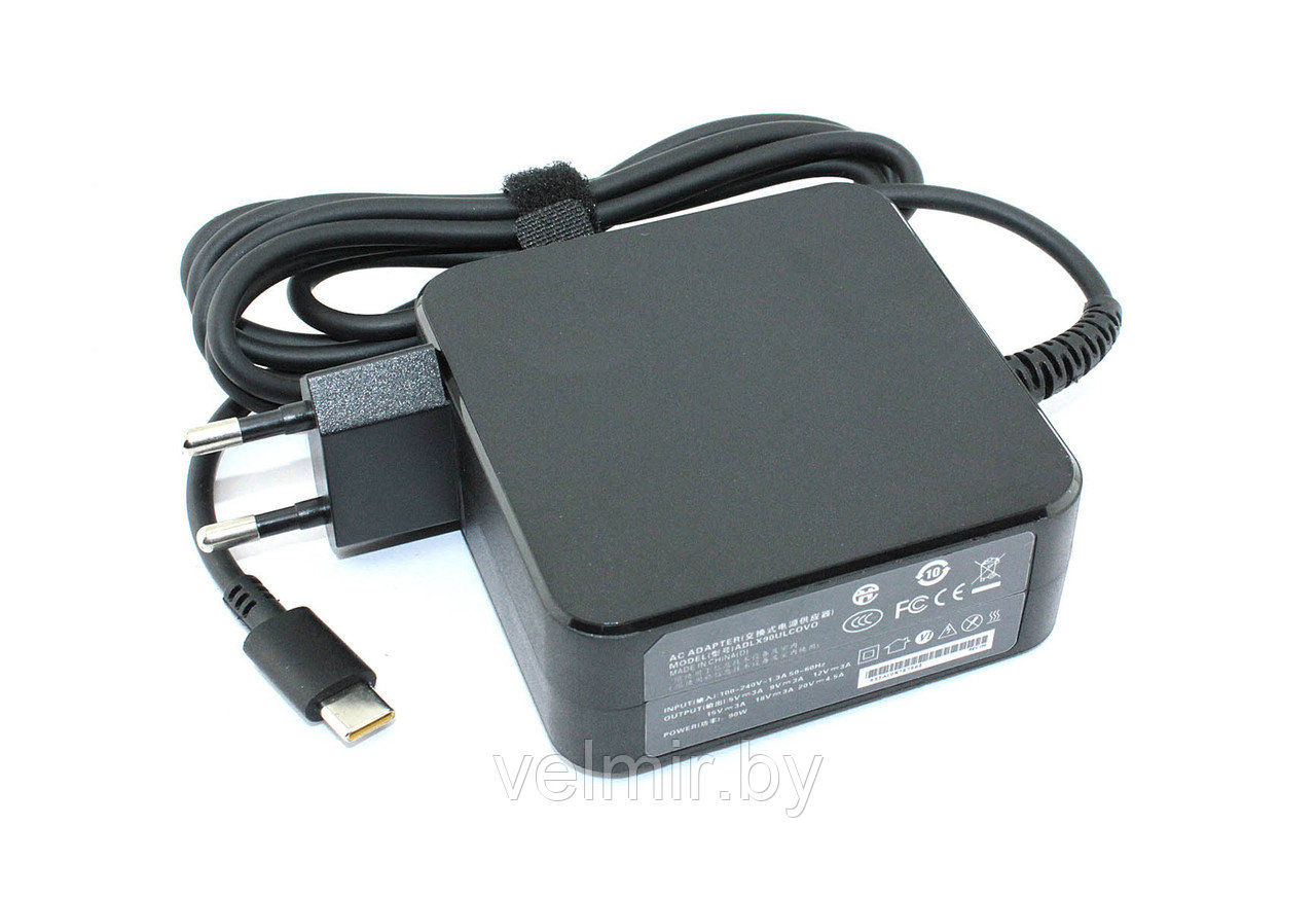 Блок питания (сетевой адаптер) для ноутбуков Lenovo 5V 2A 15V 3A 18,5V 4,5A 20V 4,5A Type C 90W