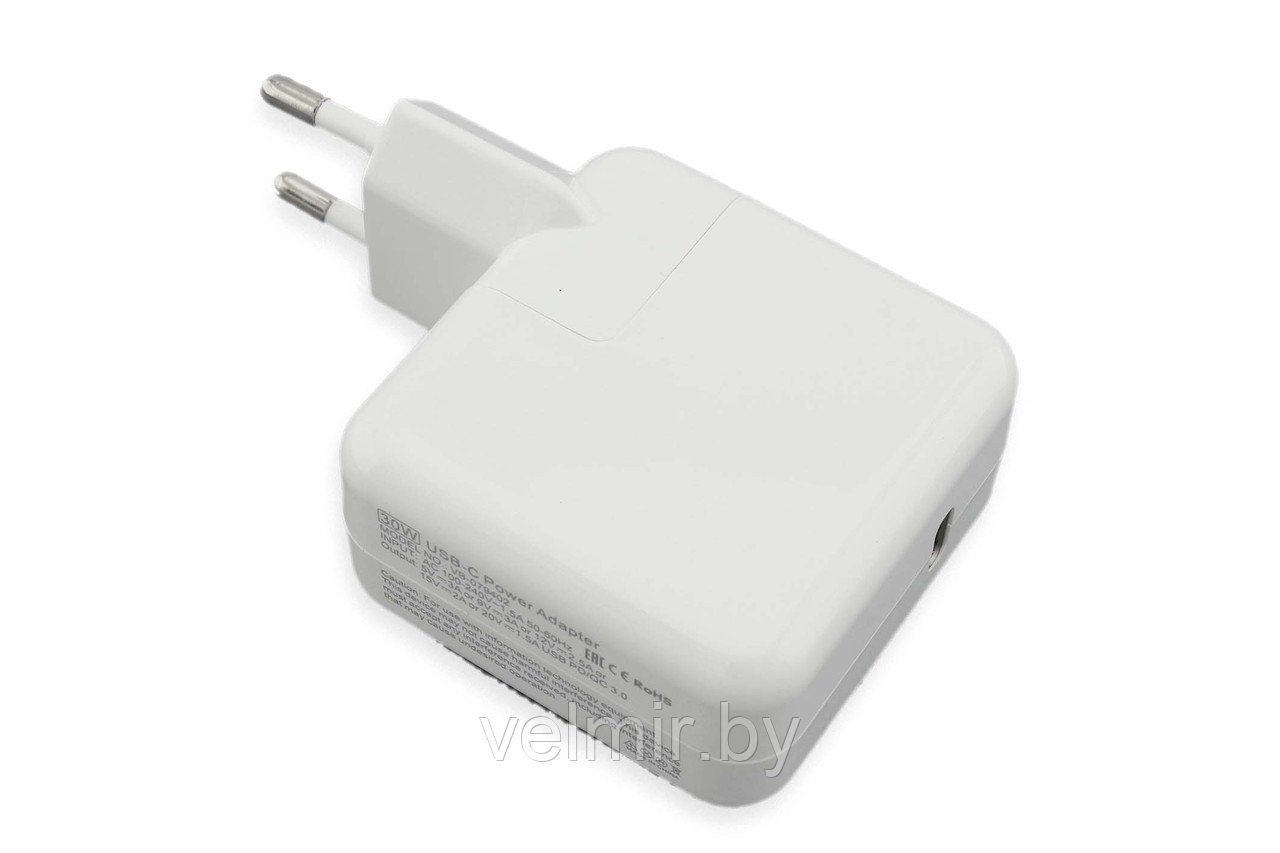 Блок питания (сетевой адаптер) для ноутбуков Apple 5V 3A / 9V 3A / 15V 2A / 20V 1.5A 30W Type-C OEM