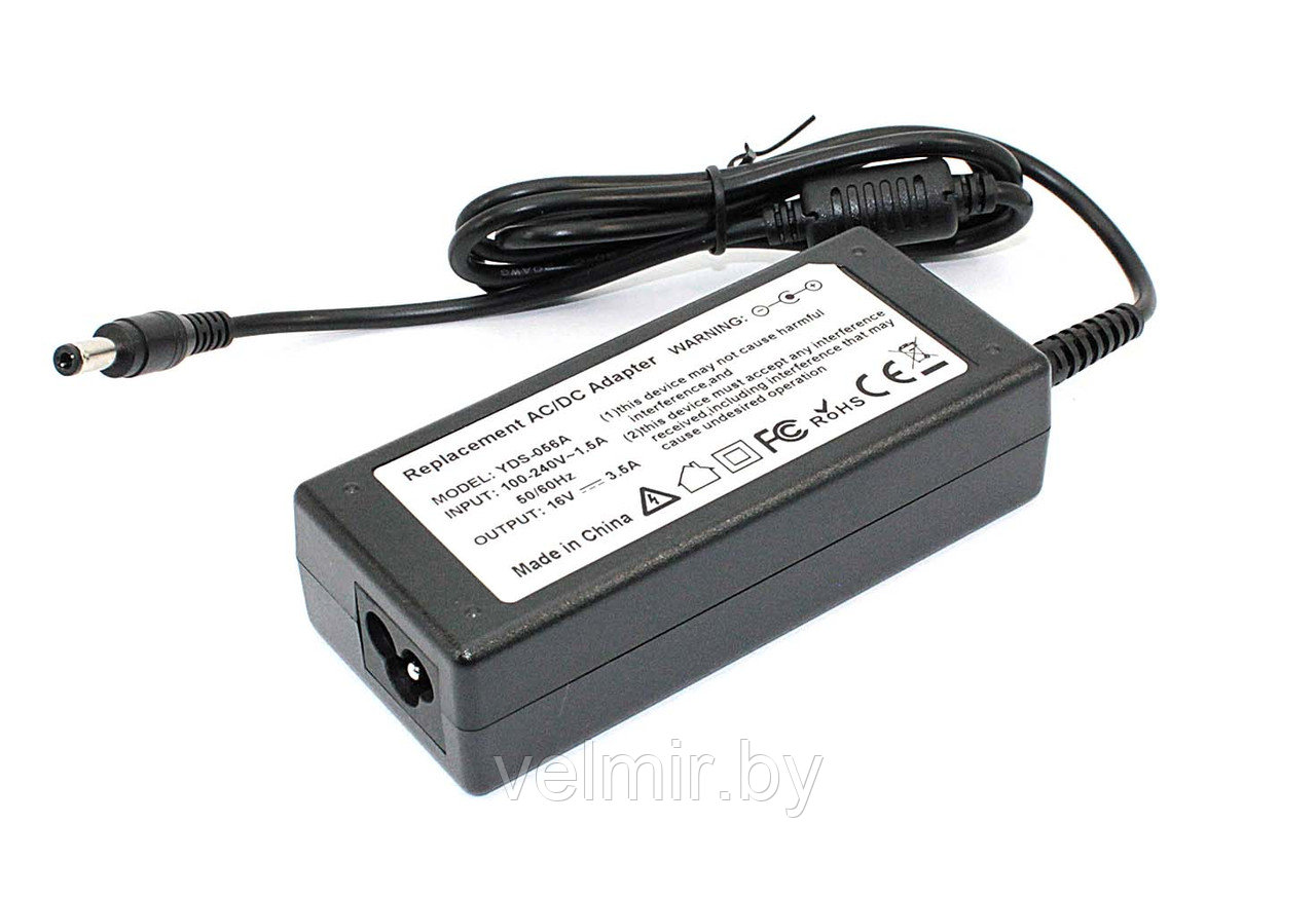 Блок питания (сетевой адаптер) для ноутбуков Lenovo 16V 3.5A 5.5x2.5 OEM