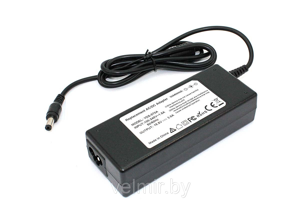 Блок питания (сетевой адаптер) для ноутбуков HP 18.5V 3.8A 5.5x2.5mm 70W OEM