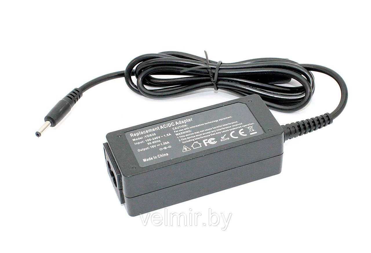 Блок питания (сетевой адаптер) для ноутбуков HP 19V 1.58A 3.5x1.5mm OEM