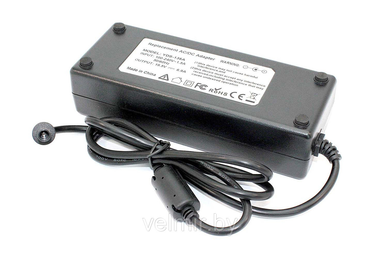 Блок питания (сетевой адаптер) для ноутбуков HP 19.5V 6.9A 7.4x5.0 OEM