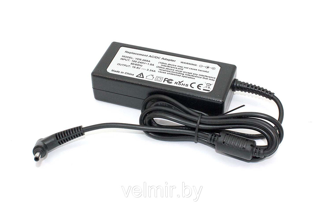 Блок питания (сетевой адаптер) для ноутбуков Dell 19.5V 3.34A 4.0*1.7mm 65W OEM