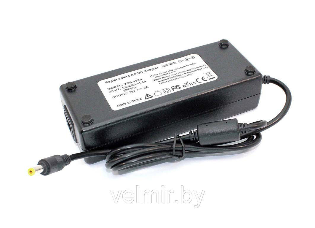 Блок питания (сетевой адаптер) для ноутбуков Acer 20V 6A 5.5x2.5 OEM