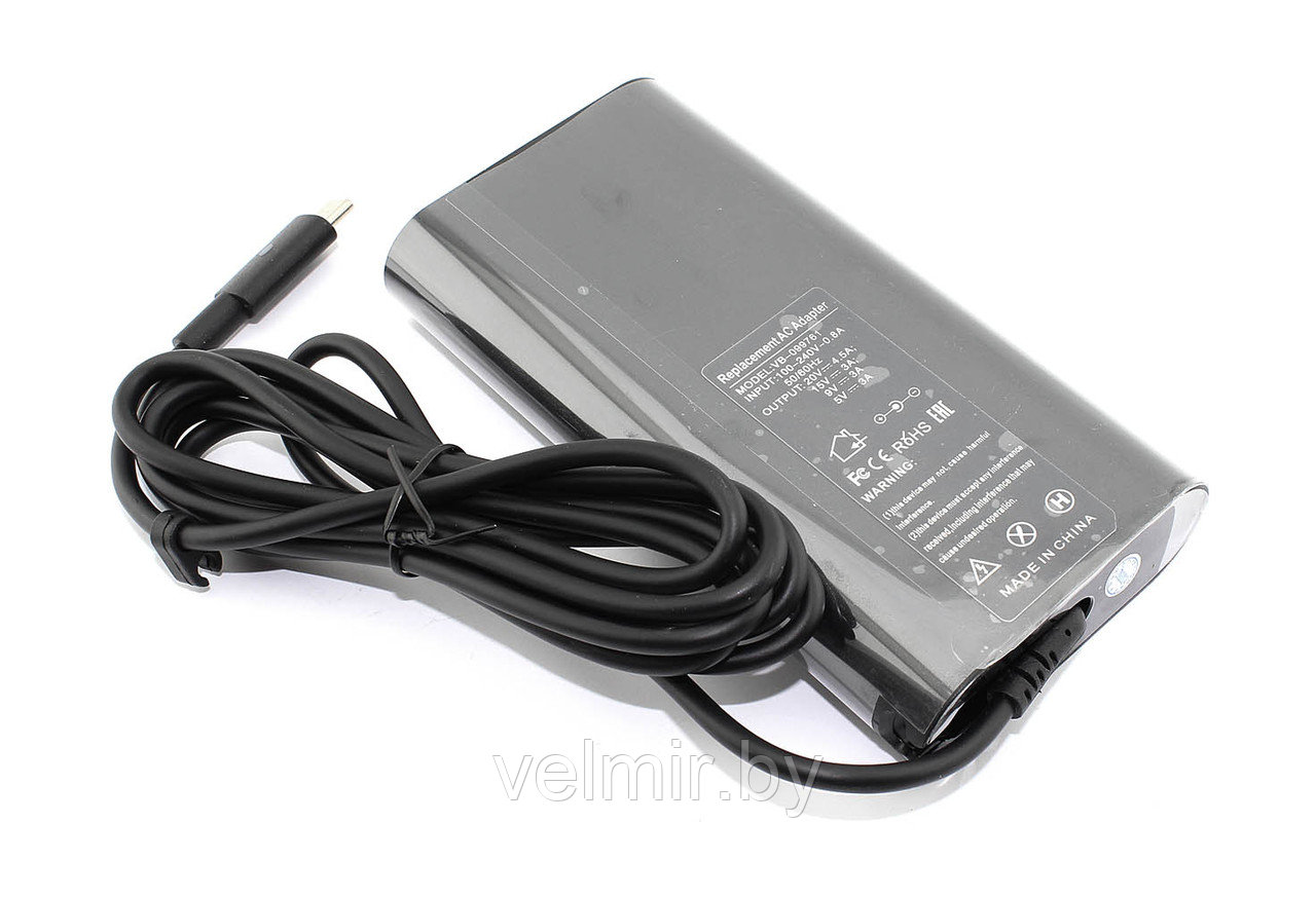 Блок питания (сетевой адаптер) для ноутбуков Dell 5V/20V-4.5A 90W Type-C OEM