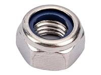 Гайка М10 со стопорным кольцом, нерж.сталь (А2), DIN 985 (5 шт в зип-локе) STARFIX