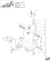 85801025  Сальник в каретку пальца нижнего ГЦ подъема стрелы  New Holland, Case