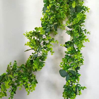 Гирлянда лиана Брусничник с эвкалиптом 180 см