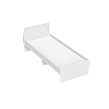 Кровать односпальная СН-120.02-900 белый Артём-Мебель, фото 7