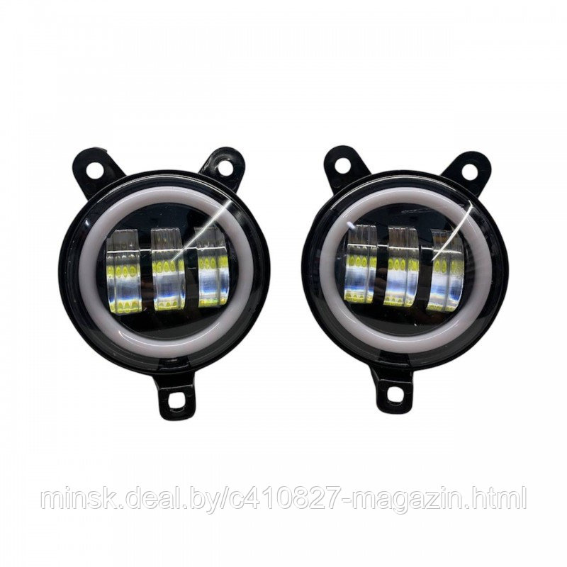 Светодиодные противотуманные фары 40W с линзами и габаритным огнём