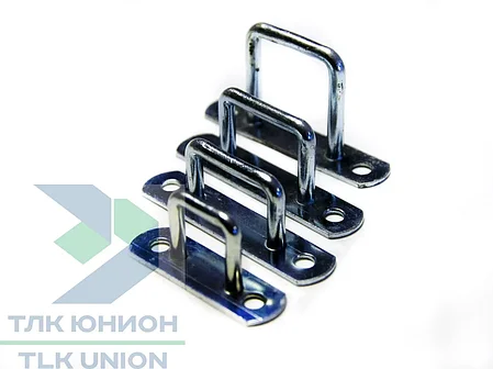 Скоба тентовая квадратная, h-25 мм, Bozamet 18.25 (100 ед.), фото 2