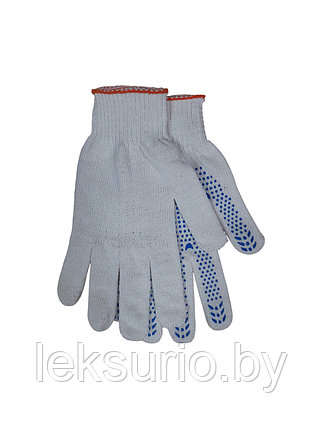 Перчатки рабочие х/б с точкой, фото 2