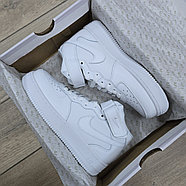 Кроссовки Nike Air Force 1 Mid All White, фото 6